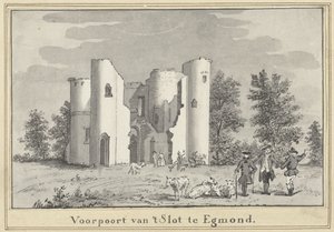 エグモンドの城跡 作： Cornelis van Noorde (attributed to)