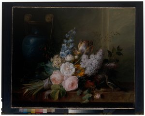 花の静物画 作： Cornelis van Spaendonck