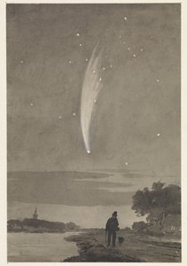 ドナティ彗星、1858 年 10 月 10 日 作： Cornelis van der Griendt