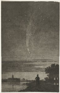 ドナティの彗星、1858 年 作： Cornelis van der Griendt