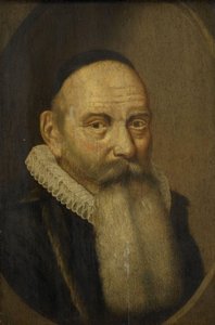 Jacobus Rolandus（1562-1632）の肖像 作： Cornelis van der Voort (copy after)