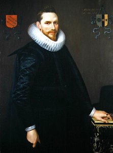 Adriaen de Kies van Wiessenの肖像、1616年（ペアについては307902を参照）