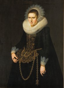 22歳の女性の肖像 作： Cornelis van der Voort