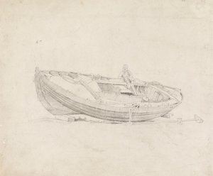 座像をもつ係留船の研究 作： Cornelius Varley