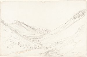 Llyn Trigrain の Tally Llyn 作： Cornelius Varley