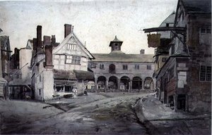 The Market Place, Ross, Herefordshire 作： Cornelius Varley