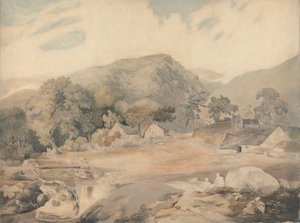Tal-y-Llyn 付近の景色 作： Cornelius Varley