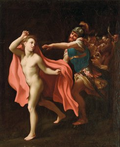 キリストの裏切り、マークエバンジェリストを追跡する兵士 作： Correggio
