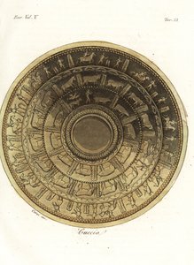 古代エトルリアでイノシシや雄牛を狩る馬に乗った男たち 作： Corsi Corsi