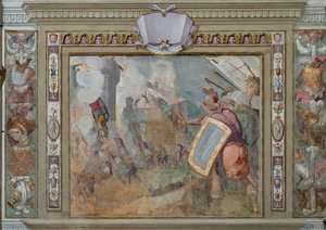 ブイヨンのゴドフリーによるエルサレム攻略、1589-94年頃（フレスコ画）