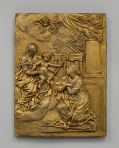 聖マルティナに現れる聖母子、c。 1650年。 作： Cosimo Fancelli