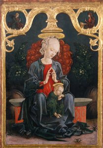 庭のマドンナ 作： Cosimo Tura