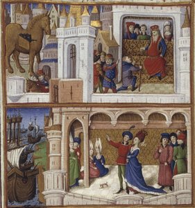 エピックThe Aeneid for Virgil、1450-1499のイラスト 作： Coëtivy Master