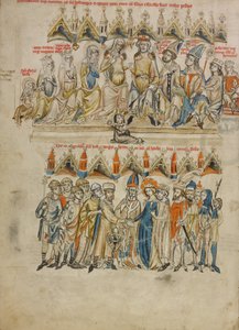 バートホールドVIの家族;ヘドウィグとハインリッヒの結婚 作： Court workshop of Duke Ludwig I of Liegnitz and Brieg