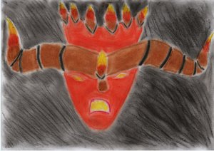 火の怪物 作： Crazy Artist