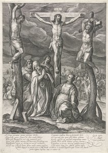 キリストの磔刑 作： Crispijn van de Passe (I)