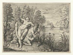 Nessus は川を渡って Deianeira を運びます ストリームを横切る Nessus の Dianier セット (オブジェクトのタイトル) Ovid