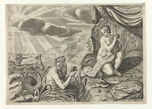 グラウコスから逃げるスキュラ スキュラに恋するグラウチ (オブジェクトのタイトル) Ovid