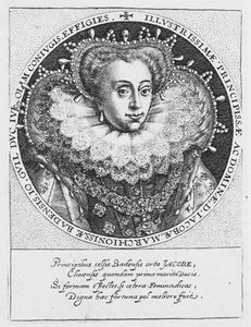 バーデンのジャコベア王女1558-1597年、1600年頃 作： Crispijn van de Passe the Elder
