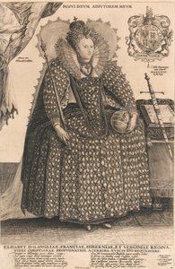 イングランド女王エリザベス、1603年頃（エングレービング