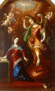 受胎告知 作： Cristobal de Villalpando