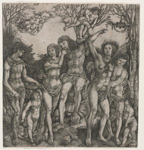 肉愛の寓意c。 1530年。 作： Cristofano Robetta
