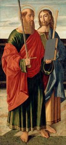 セントポールとセントジェームス長老、1499年頃（木製パネルのテンペラ） 作： Cristoforo Caselli