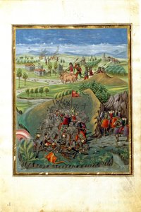 惑星マーチの影響：戦争シーン（細密画、1470年頃