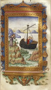パリの光景に悲しみに沈むオエノーネ、ヘロディーズのヘビッドのイラスト（オヴィッド、1485-1499） 作： Cristoforo Majorana