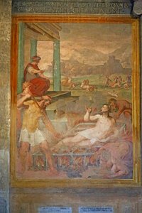 聖ローレンスの殉教 作： Cristoforo and Tempesta, Antonio Roncalli