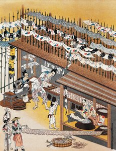 屏風絵を描く職人たち 江戸時代（1600-1868） 作： Culture Edo