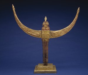 酋長の杖の骨組み（パレンバヤン・ラジョ・トンカット） 19世紀後半（木、金箔付 作： Culture Minangkabau