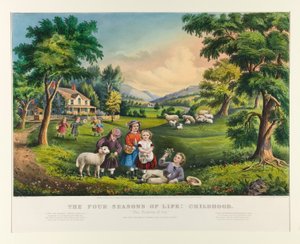 人生の四季：子供時代 作： Currier and Ives