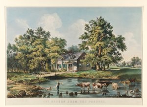 牧場からの帰還 作： Currier and Ives
