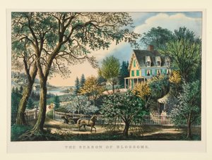 花の季節 作： Currier and Ives