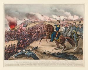テネシー州ドネルソン砦の襲撃 1862 年 2 月 15 日 作： Currier and Ives