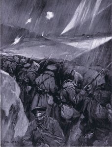 ブルガリア人がアドリアノープルを包囲している1912〜1913年、ハッチソンの歴史ネーションオブザネイションVOL 4 c.1920s 作： Cyrus Cuneo