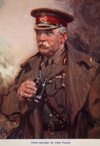 ジョン・フレンチ元帥、1916年に出版された「小屋で言われた：YMCAギフトブック」のイラスト 作： Cyrus Cuneo