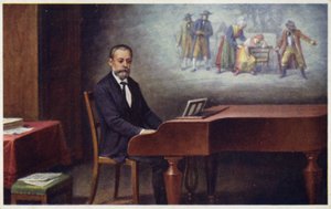 Bedrich Smetanaの肖像 作： Czech School