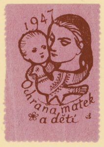 母と子の保護、1947 作： Czech School