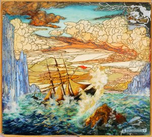 難破船、カリフォルニア州。 1920年。 作： Da Loria Norman