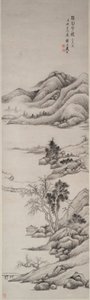 遠くの小川と山 作： Dai Xi