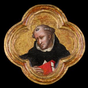 セントトーマスアクィナス（パネル上のテンペラ） 作： Dalmasio di Jacopo Scannabecchi Dalmasio di Jacopo Scannabecchi