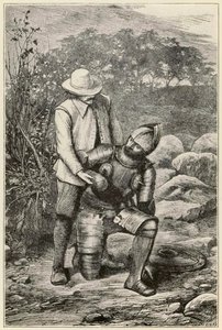 クリスチャンとフェイスフルは、巡礼者の進歩からこの世界へ、ジョン・バニヤン（1628-1688）による来るべきものへの会社に加わるイラスト：トーマス・ダルジール（1823-1906）フェイスフル