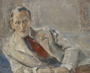 ジェフリー・ヘドリー、1942年頃（キャンバスに油彩） 作： Dame Ethel Walker