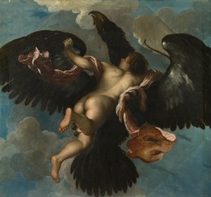 ガニメデのレイプ、約。 1575年