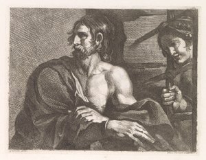 サロメが訪れた監獄の洗礼者聖ヨハネ 作： Damiano Pernati