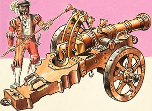 大砲：鋳造青銅製野砲