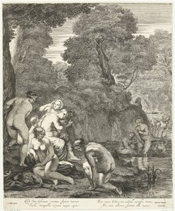 Actaeon によって発見された Diana と彼女のニンフ 作： Dancker Danckerts