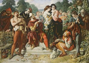 「お気に召すまま」の一場面 作： Daniel Maclise